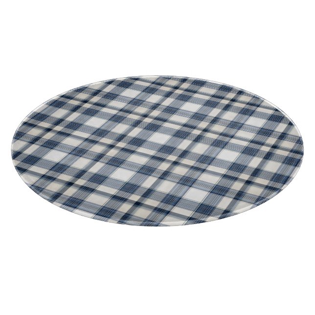 Planche À Découper Plaid blanc bleu 1 (Coin)