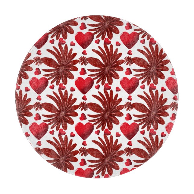 Planche À Découper Plaid floral jeté de couverture (Devant)