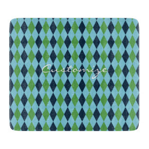 Planche À Découper Plaid Thunder_Cove de diamant de rockabilly