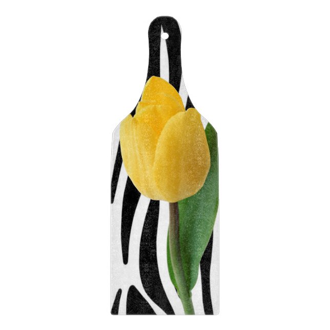 Planche À Découper Planche à verre Tulipe florale (Devant)