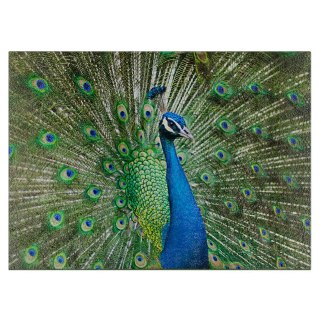 Planche À Découper Planche de coupe en verre de Peacock (Devant)