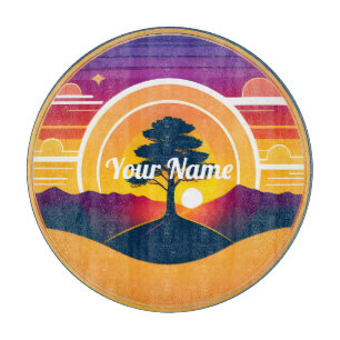 Planche À Découper Planche de coupe en verre de plateau de l'arbre pa