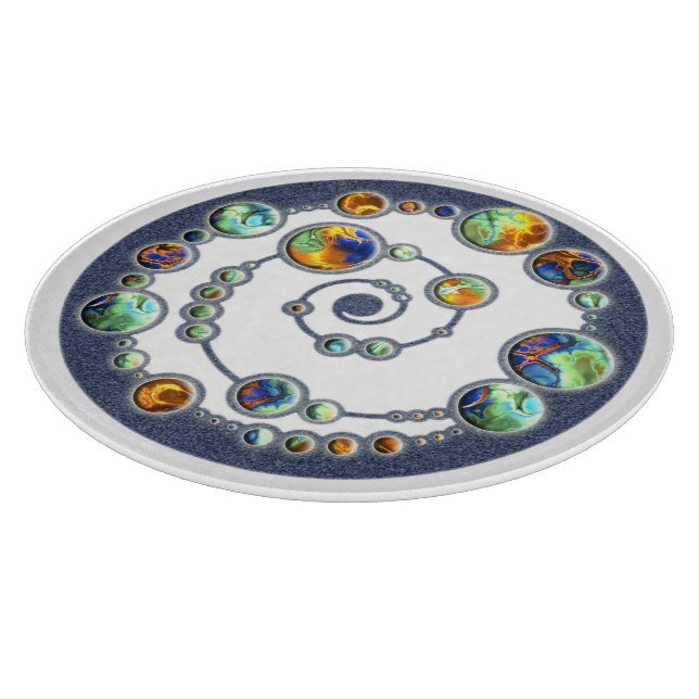 Planche À Découper Planètes en formation de cercle de culture + votre (Coin)