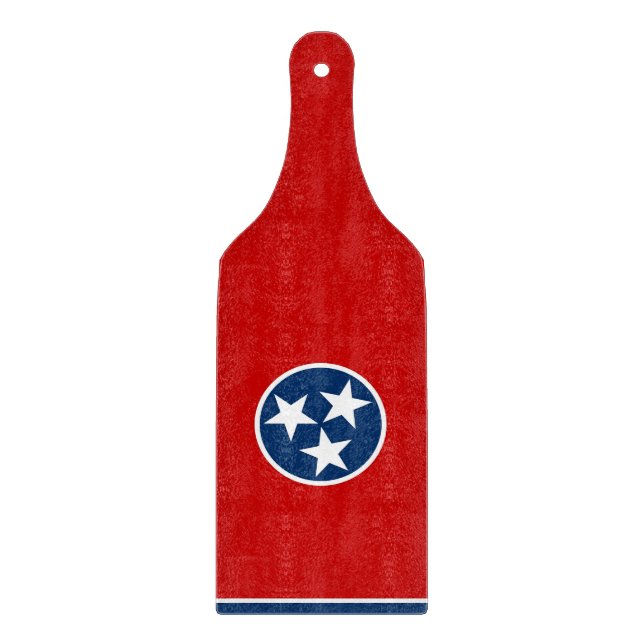 Planche À Découper Plaque de découpe en verre drapeau du Tennessee (Devant)