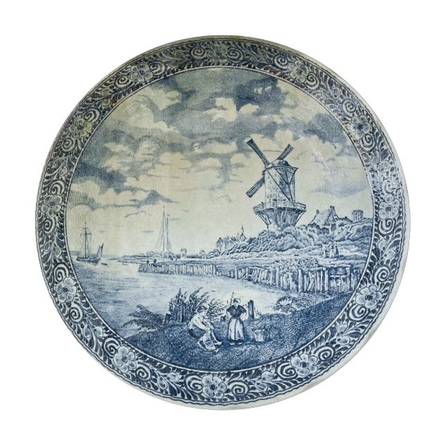 Planche À Découper Plaque hollandaise Blue Delft (Devant)