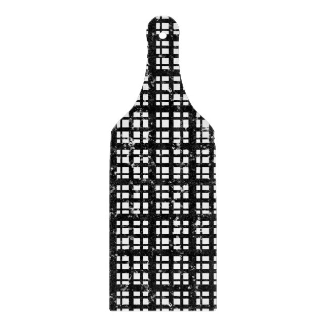 Planche À Découper Plaqué noir et blanc avec plaque de peinture (Devant)