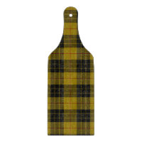 Plaque noire jaune tartan MacLeod