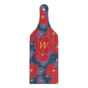 Planche À Découper Plastique Automne Floral Verre Découpe