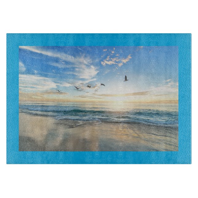 Planche À Découper Plateau de coupe de verre Seascape (Devant)