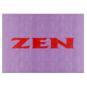 Planche À Découper Plateau de coupe en verre lilas rouge zen