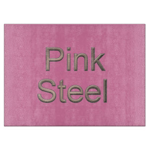 Planche À Découper Plateau de coupe en verre rose
