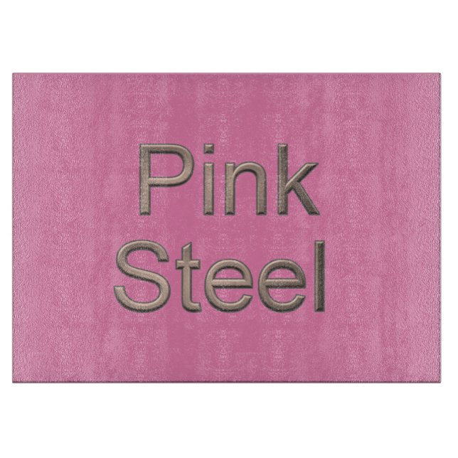 Planche À Découper Plateau de coupe en verre rose (Devant)