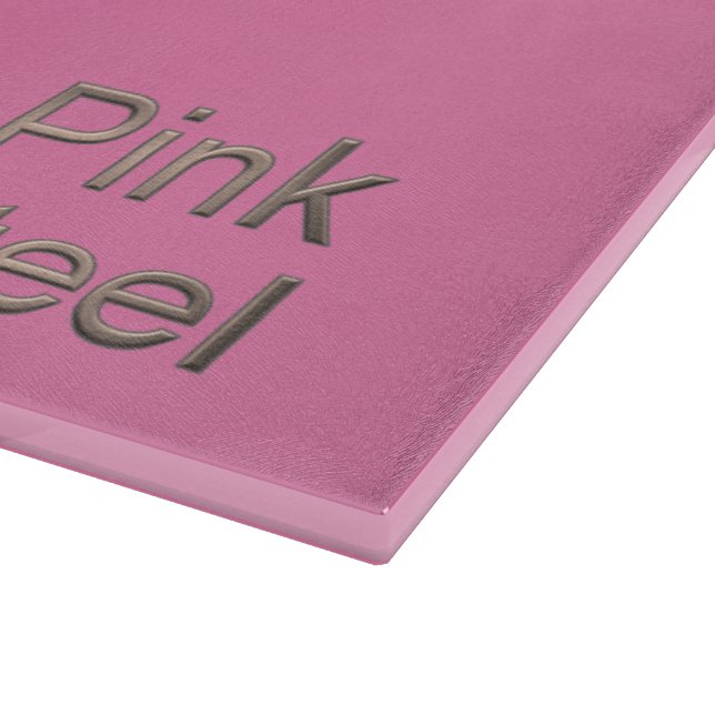 Planche À Découper Plateau de coupe en verre rose (Coin)