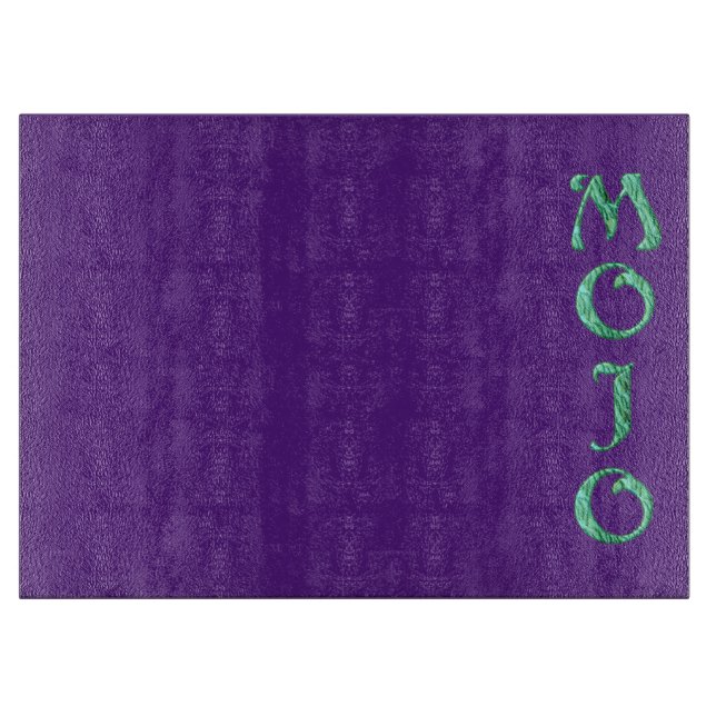 Planche À Découper Plateau de coupe en verre violet mojo (Devant)