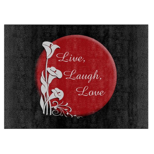 Planche À Découper Plateau de coupe moderne Motif Callas (Devant)