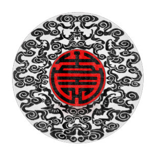 Planche À Découper Plateau de découpe à motifs asiatiques