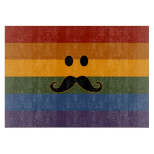 Planche À Découper Plateau de découpe Mustache Pride