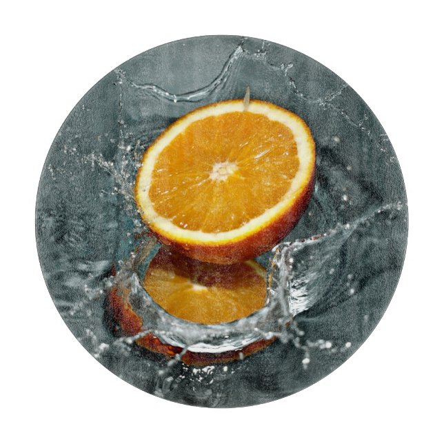 Planche À Découper Plateau de découpe Orange Splash (Devant)