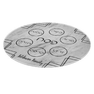 Planche À Découper Plateau de Pâque moderne en marbre gris