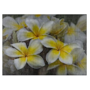 Planche À Découper Plumeria, Fleur Jaune Photographie