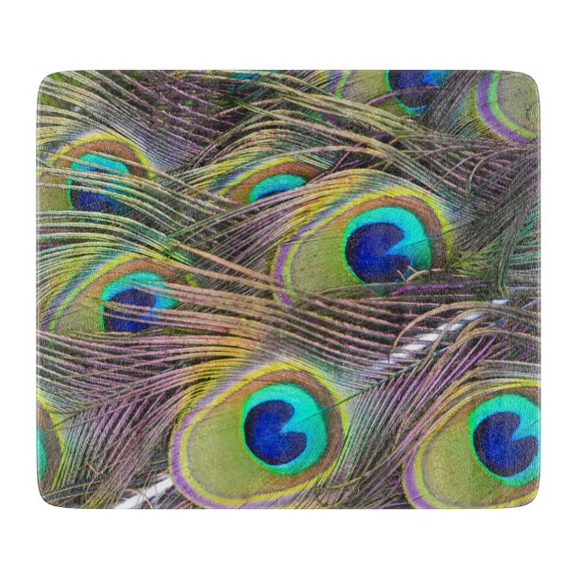 Planche À Découper Plumes de paon (Devant)