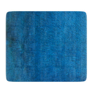 Planche À Découper Plumes de paon bleu
