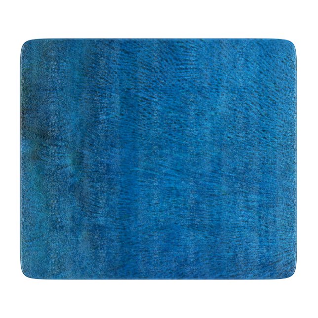 Planche À Découper Plumes de paon bleu (Devant)