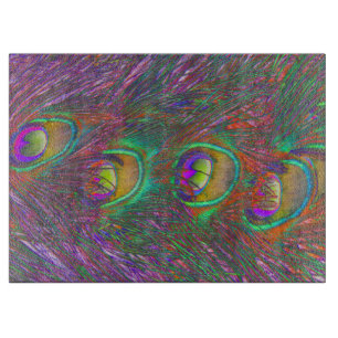 Planche À Découper Plumes Peacock Tinsel de Noël