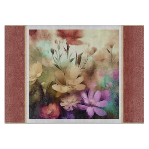 Planche À Découper Plutôt Fleurs Floral Cutting Board