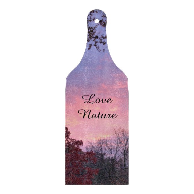 Planche À Découper Plutôt Rose Bleu Sunset Planche Coupe (Devant)