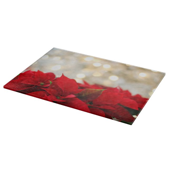 Planche À Découper Poinsettia de Noël (Coin)