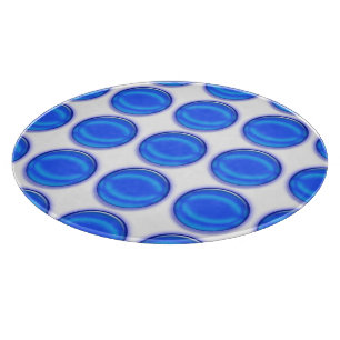 Planche à découper - Points bleus