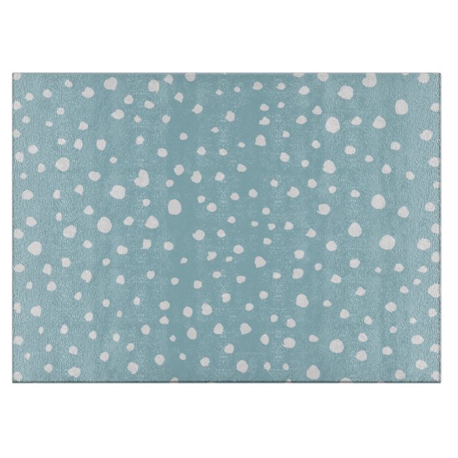 Planche À Découper Points Dalmatiens Bleus, Points Dalmatiens, Impres (Devant)
