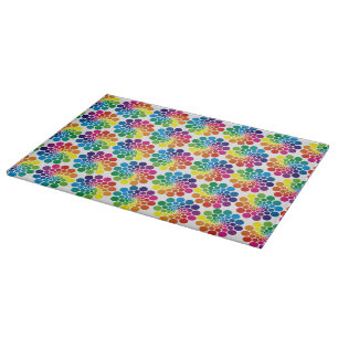 Planche À Découper Points de couleur Cercle Motif + votre arrière - p