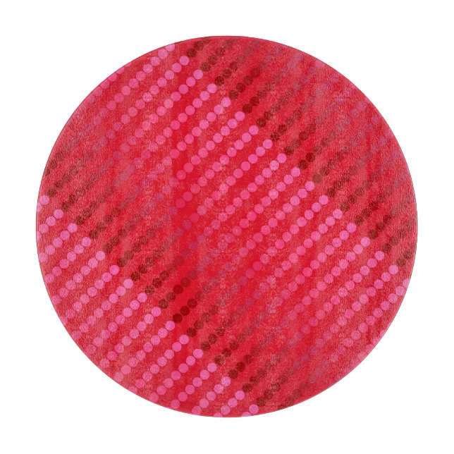 Planche À Découper Points satinés - nuances de rouge profond (Devant)