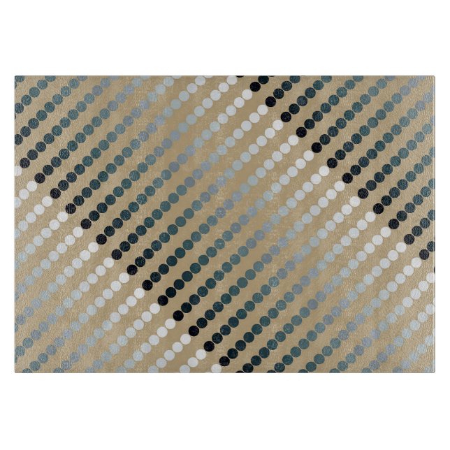 Planche À Découper Points satinés - taupe et gris étain (Devant)