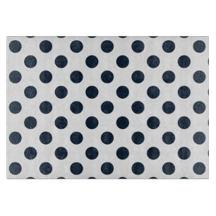 Planche À Découper pois bleu marine sombre