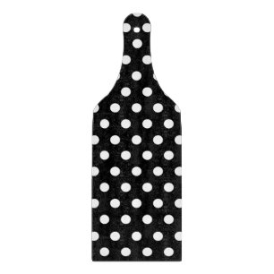 Planche À Découper Pois noir et blanc