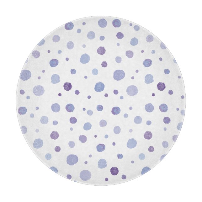 Planche À Découper pois peint à la main (Devant)