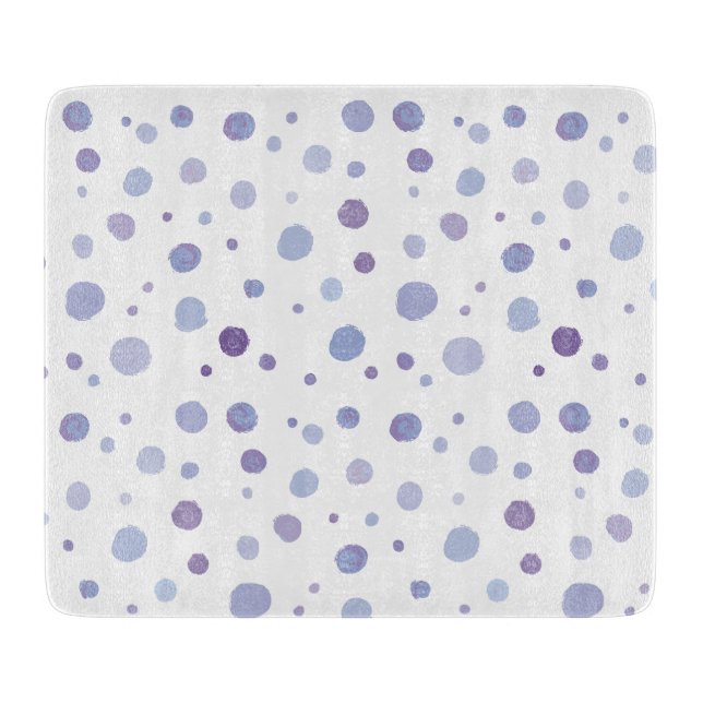 Planche À Découper pois peint à la main (Devant)
