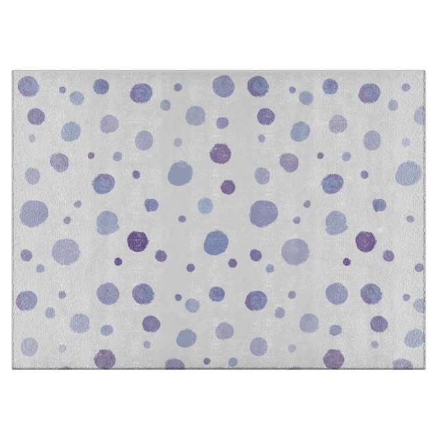 Planche À Découper pois peint à la main (Devant)