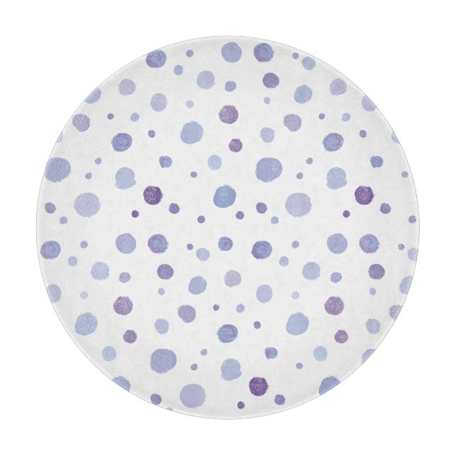 Planche À Découper pois peints à la main (Devant)