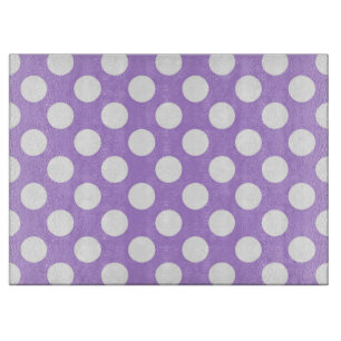 Planche À Découper Pois violets, Motif à points Polka, points, pointi