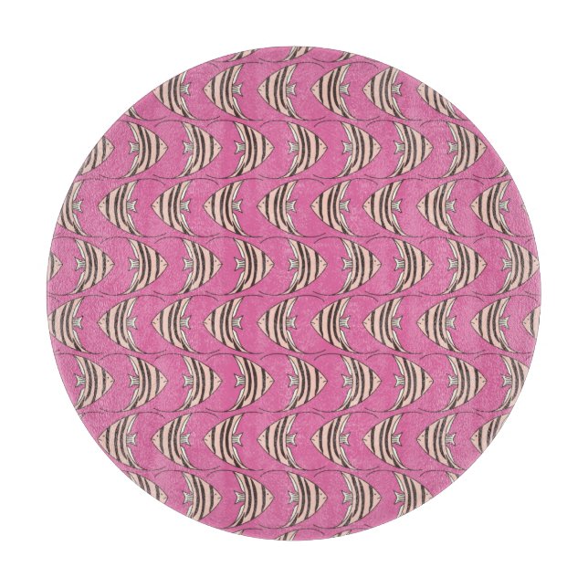 Planche À Découper Poisson ange rose (Devant)