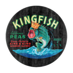 Planche À Découper Poisson de basse portant une couronne sur un Arri