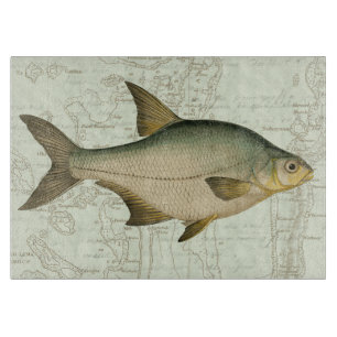 Planche À Découper Poisson d'eau douce sur la carte