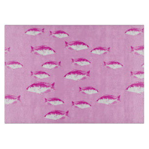 Planche À Découper Poisson rose