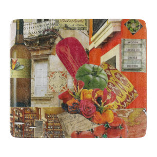 Planche À Découper Poivre de piment d'un rouge ardent