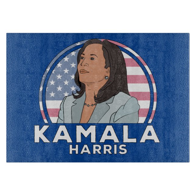 Planche À Découper Politique Kamala Harris (Devant)