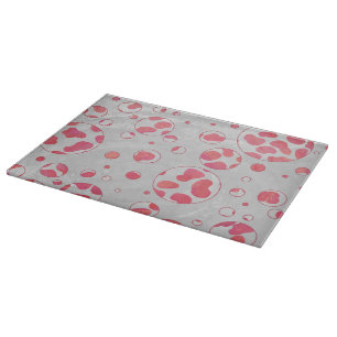 Planche À Découper Polka Dot Dalmatie rose et blanc